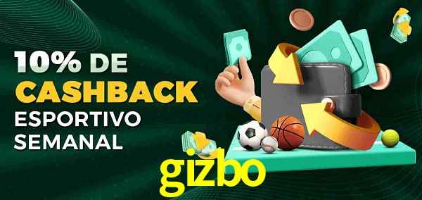10% de bônus de cashback na gizbo